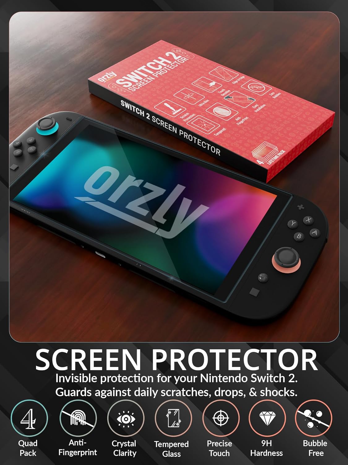 Thumbnail 3 de Orzly Glas-Displayschutzfolie 7,9 Zoll