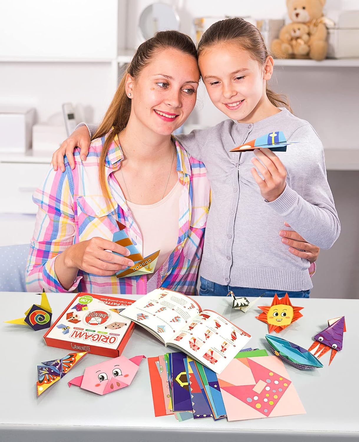 Thumbnail 5 de Gamenote Papel Origami: 120 hojas coloridas para niños con 54 diseños y libro educativo