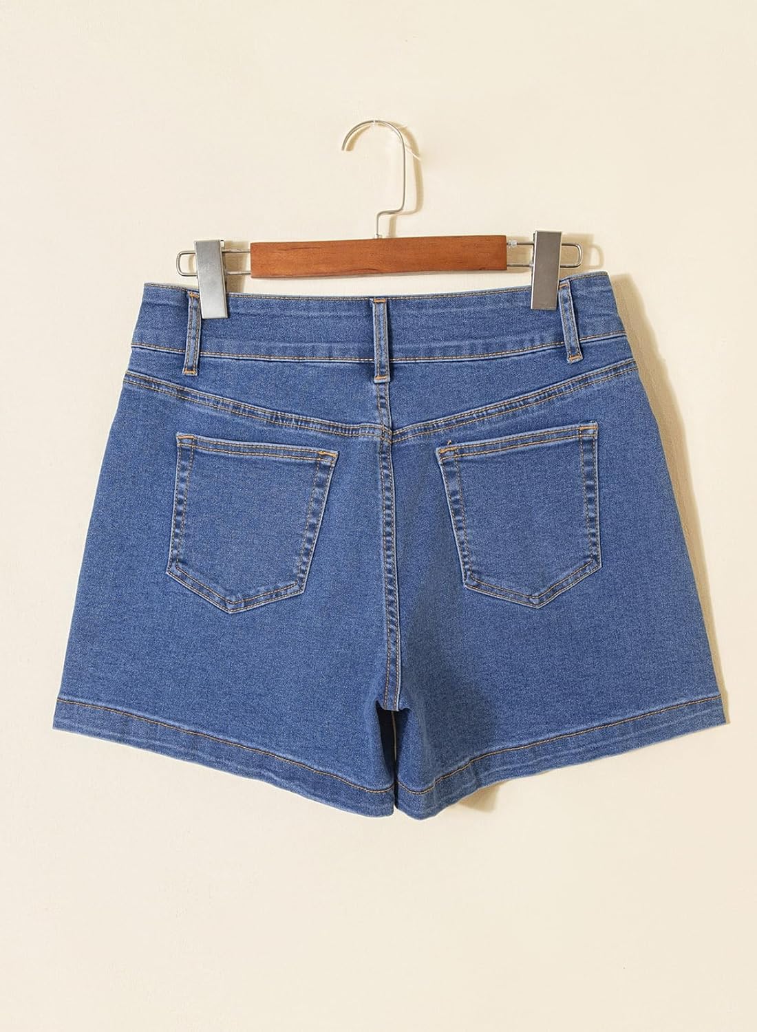 Thumbnail 6 de Astylish Women’s High-Waisted Double-Button Fly Denim Shorts