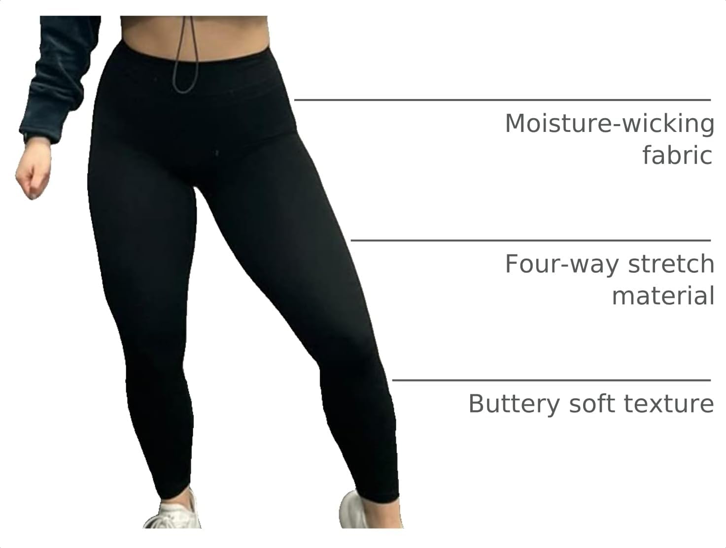 Detalle 2 de TomTiger Women's Yoga Leggings 7/8 Length