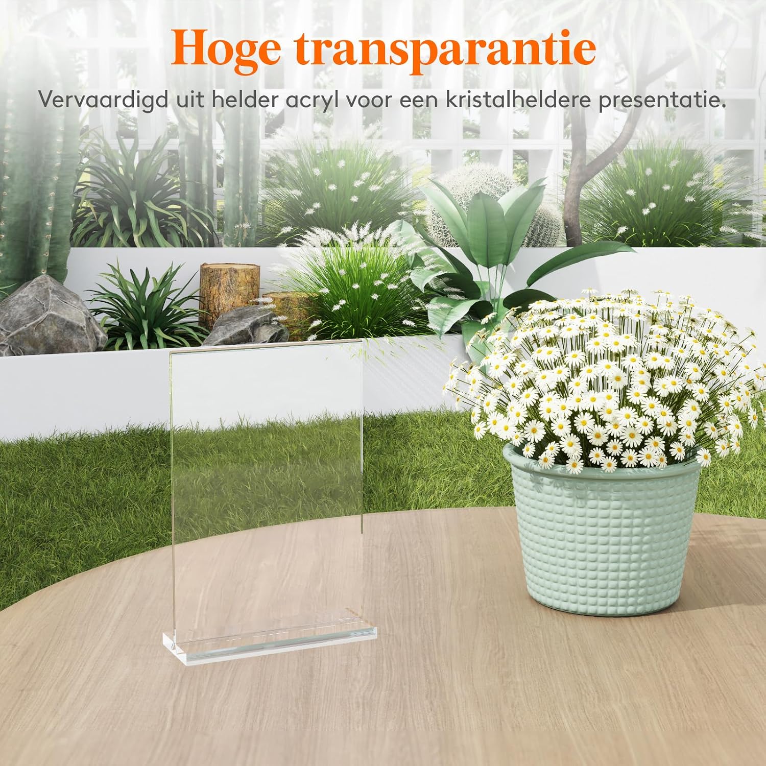 Thumbnail 6 de Lifewit 23082 A5-displayhouder, transparant kunststof, dubbelzijdig, set van 8