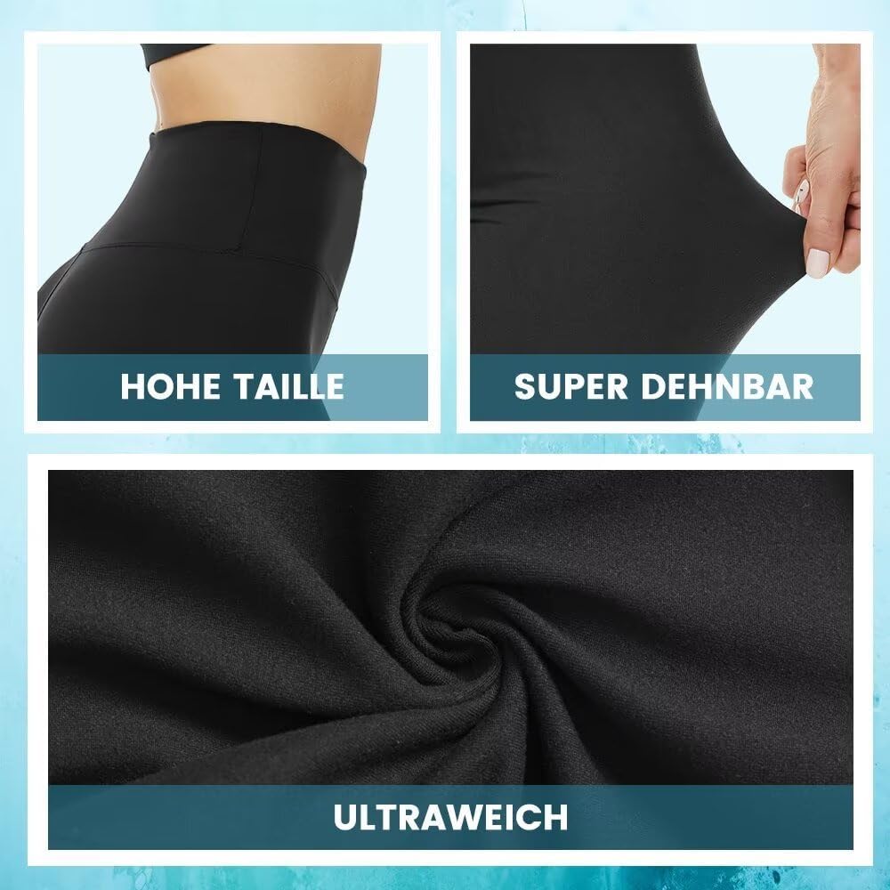 Thumbnail 2 de TNNZEET 3er Pack Radlerhose Damen High Waist – kurze Sportshorts mit nahtlosem Komfort