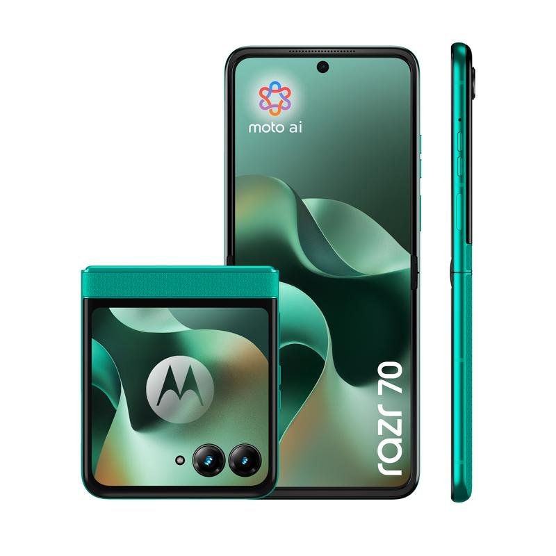 Thumbnail 1 de Motorola Razr 70 5G 6.9" Verde Oscuro | Pantalla plegable, 8GB/256GB, cámara dual
