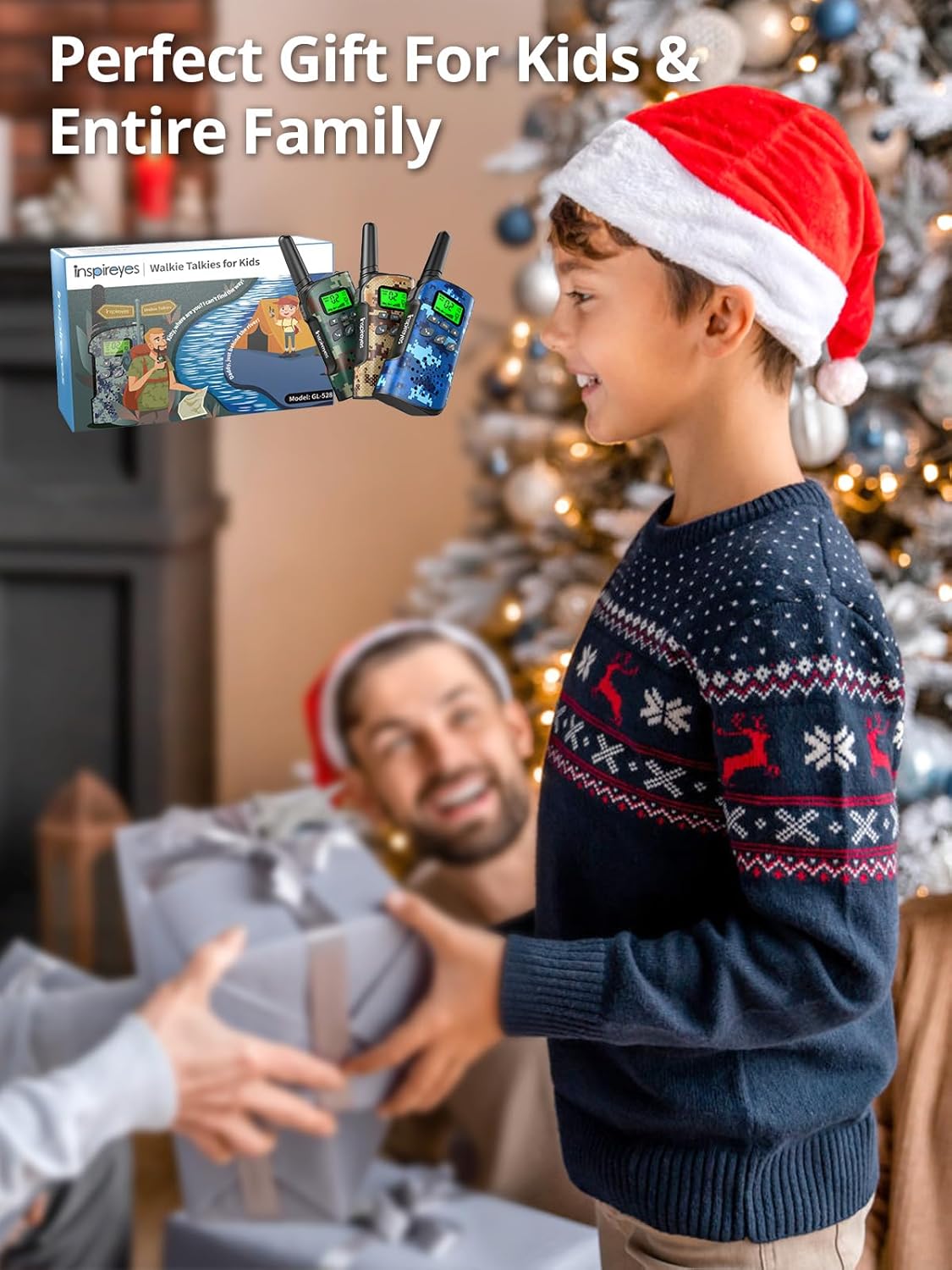 Thumbnail 6 de Inspireyes Walkie Talkie Kinder Aufladbar 48 Stunden 8 Kanäle