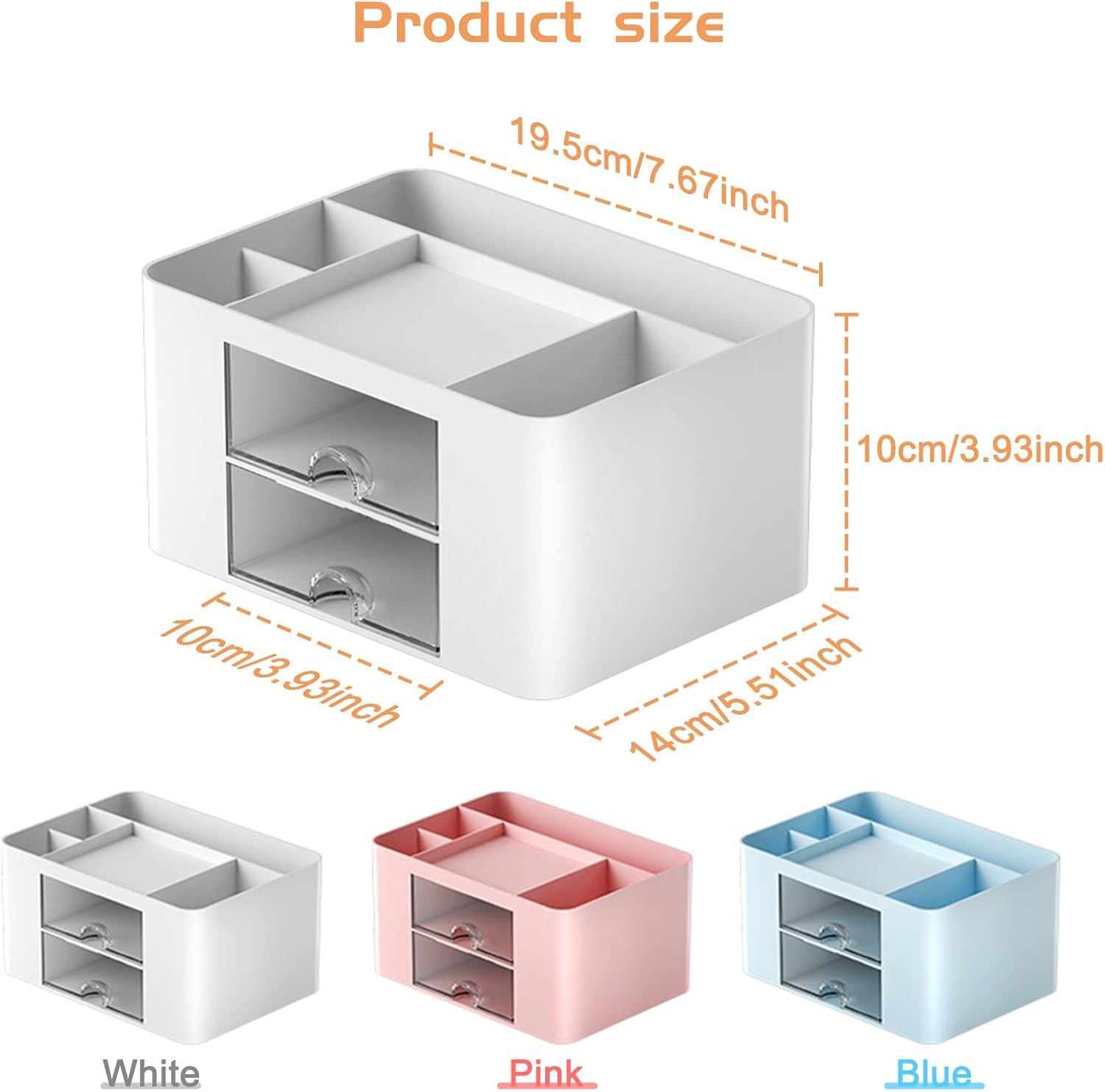 Thumbnail 4 de Cayxenful desk organiser with drawers