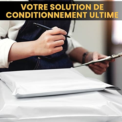 Thumbnail 6 de UGIX Enveloppe Plastique Expedition — Lot de 100 enveloppes auto-adhésives, 4 tailles, blanc
