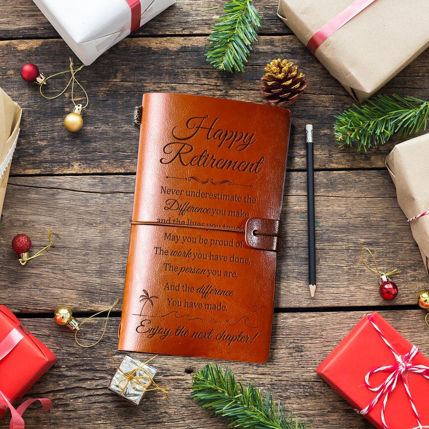 Thumbnail 4 de Welsky retirement leather journal (144 pages) – travel & keepsake gift for retirees