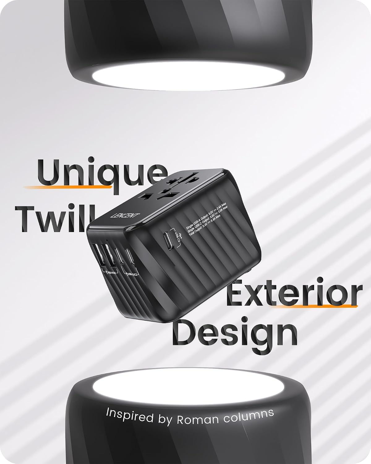 Thumbnail 5 de LENCENT Weltreiseadapter mit 28 W USB