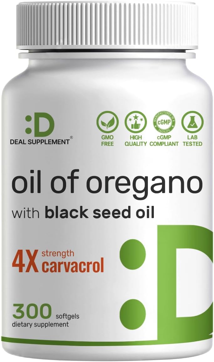 Detalle de DEAL Supplement Oregano Oil Softgels 300 Count