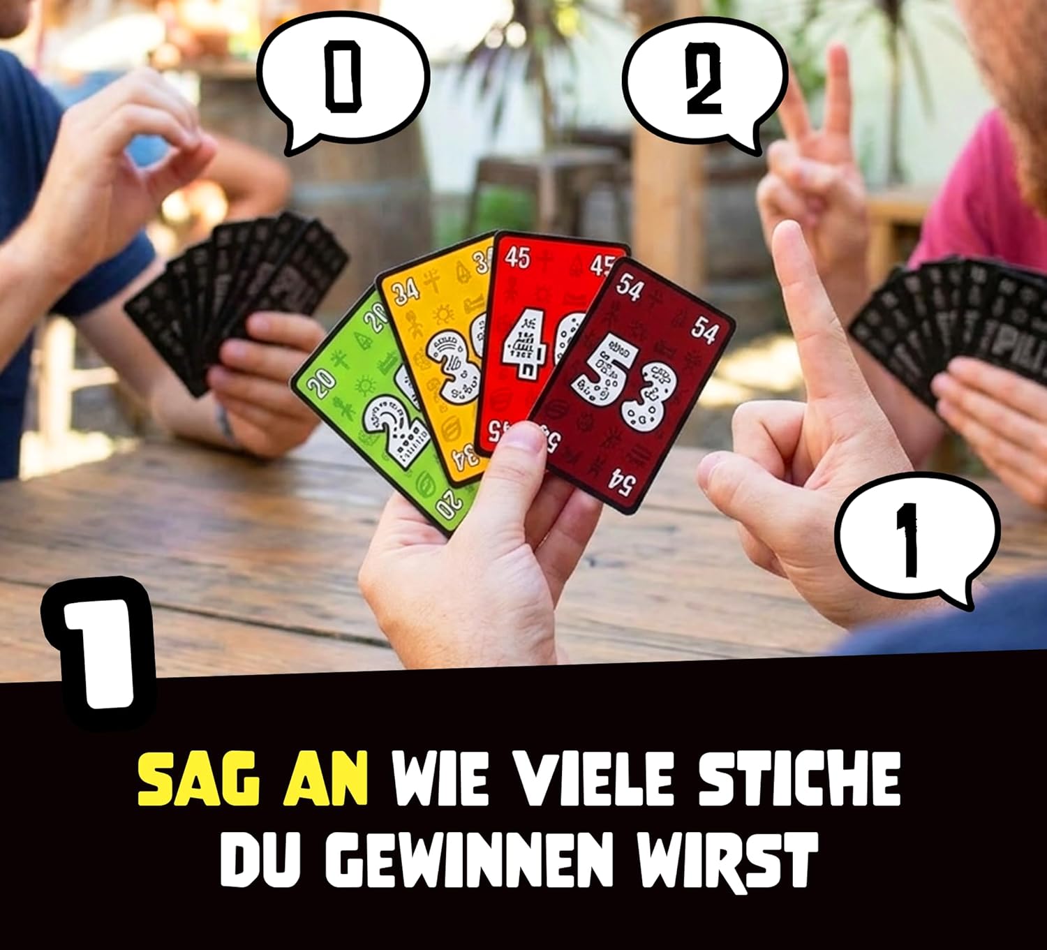 Detalle de ATM Gaming PILI PILI – Gesellschaftsspiel: Taktik, Bluff und Stiche für 2–8 Spieler