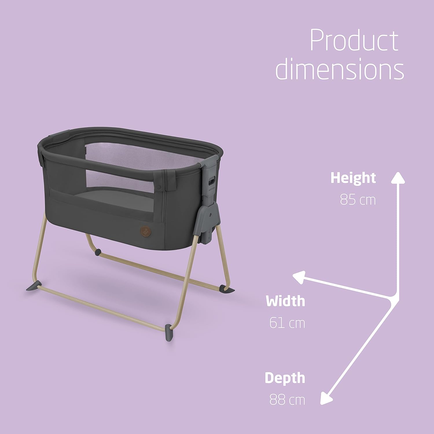 Thumbnail 6 de Maxi-Cosi Tori 2-in-1 Co-Sleeper: Compact, breathable bedside crib for 0–6 months