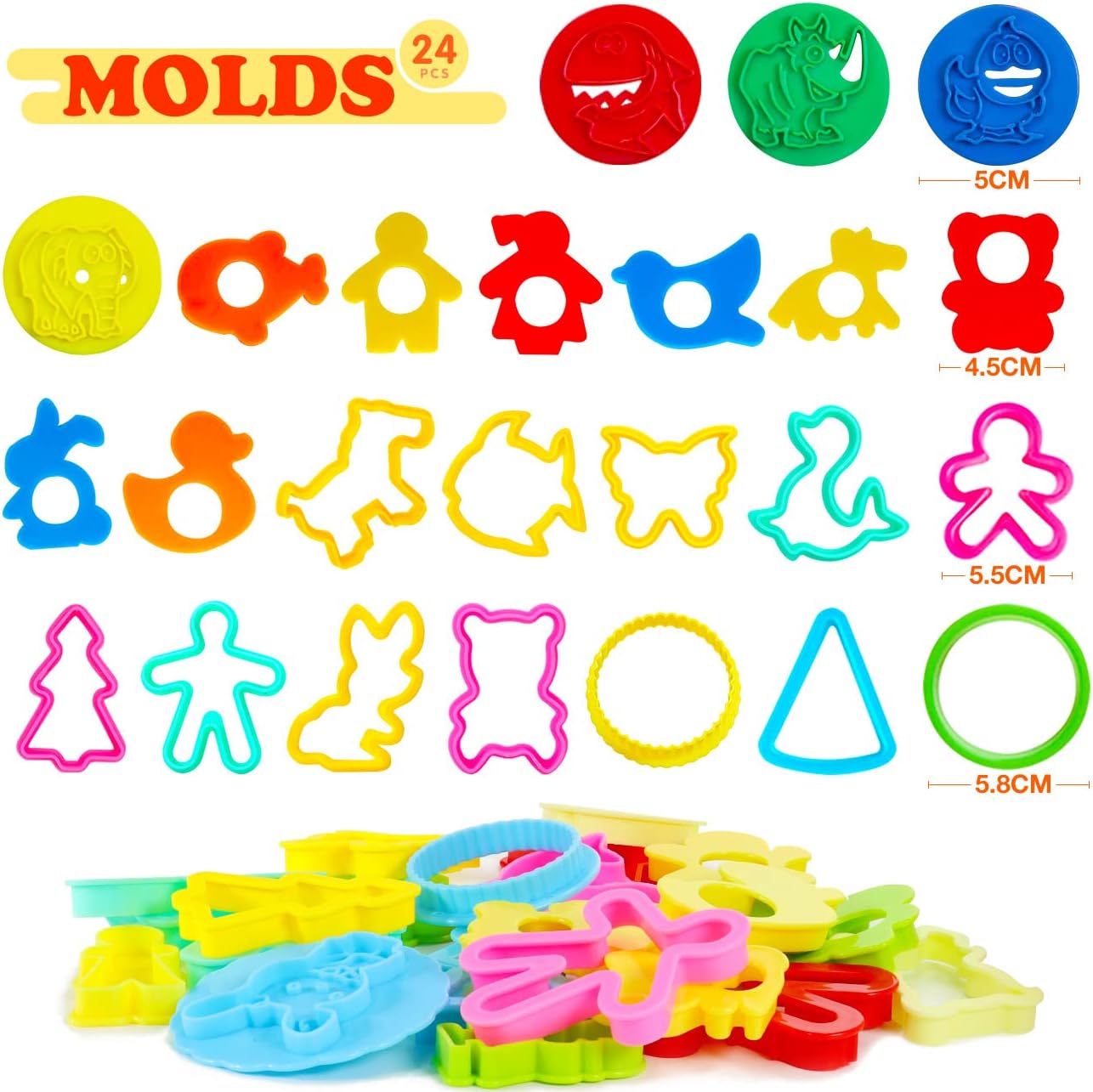 Thumbnail 4 de Jiosdo Dough Tools and Cutters 53-piece set