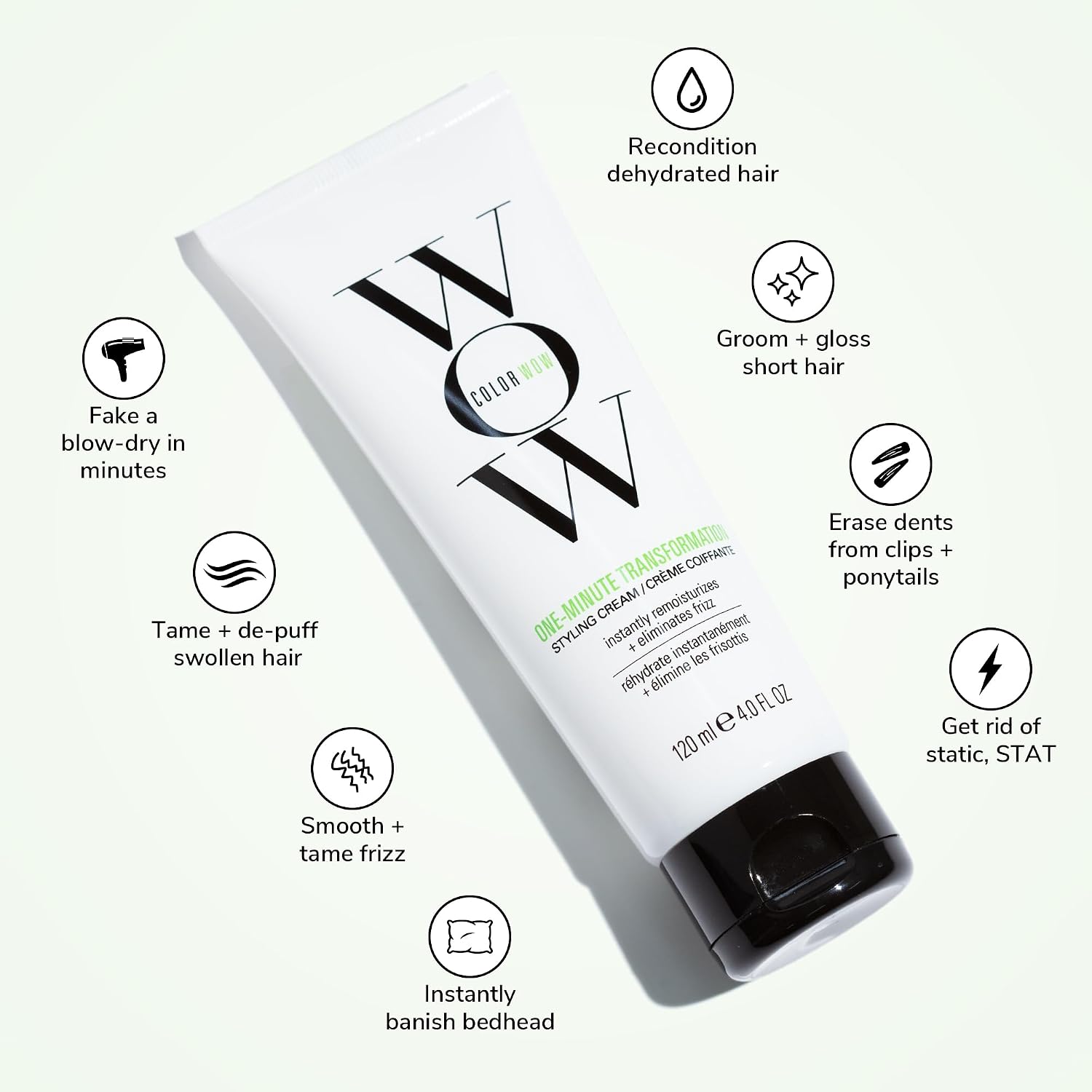 Detalle de Color Wow One-Minute Transformation stylingcrème met avocado-olie, 120 ml