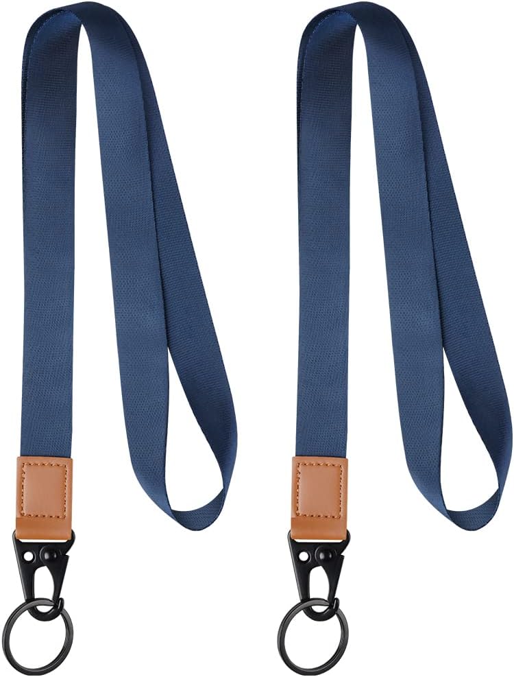 Detalle de Vicloon nyckelband, 2-pack i polyester med avtagbar klämma, 47 cm