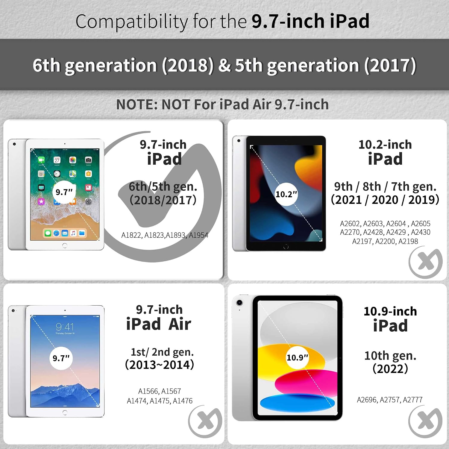 Thumbnail 6 de EasyAcc Cover custodia iPad 9,7 2018 6a Gen