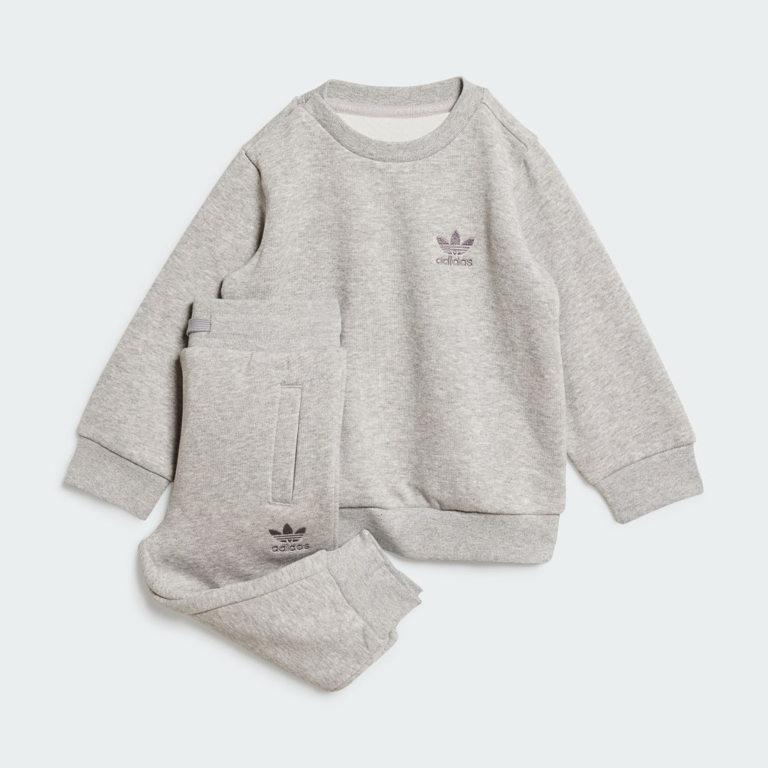 Adidas Conjunto sudadera y pantalón bebé Gris