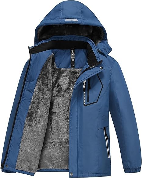 Detalle de MoFiz Boys’ Snowboarding Jacket, Hooded, Waterproof and Windproof