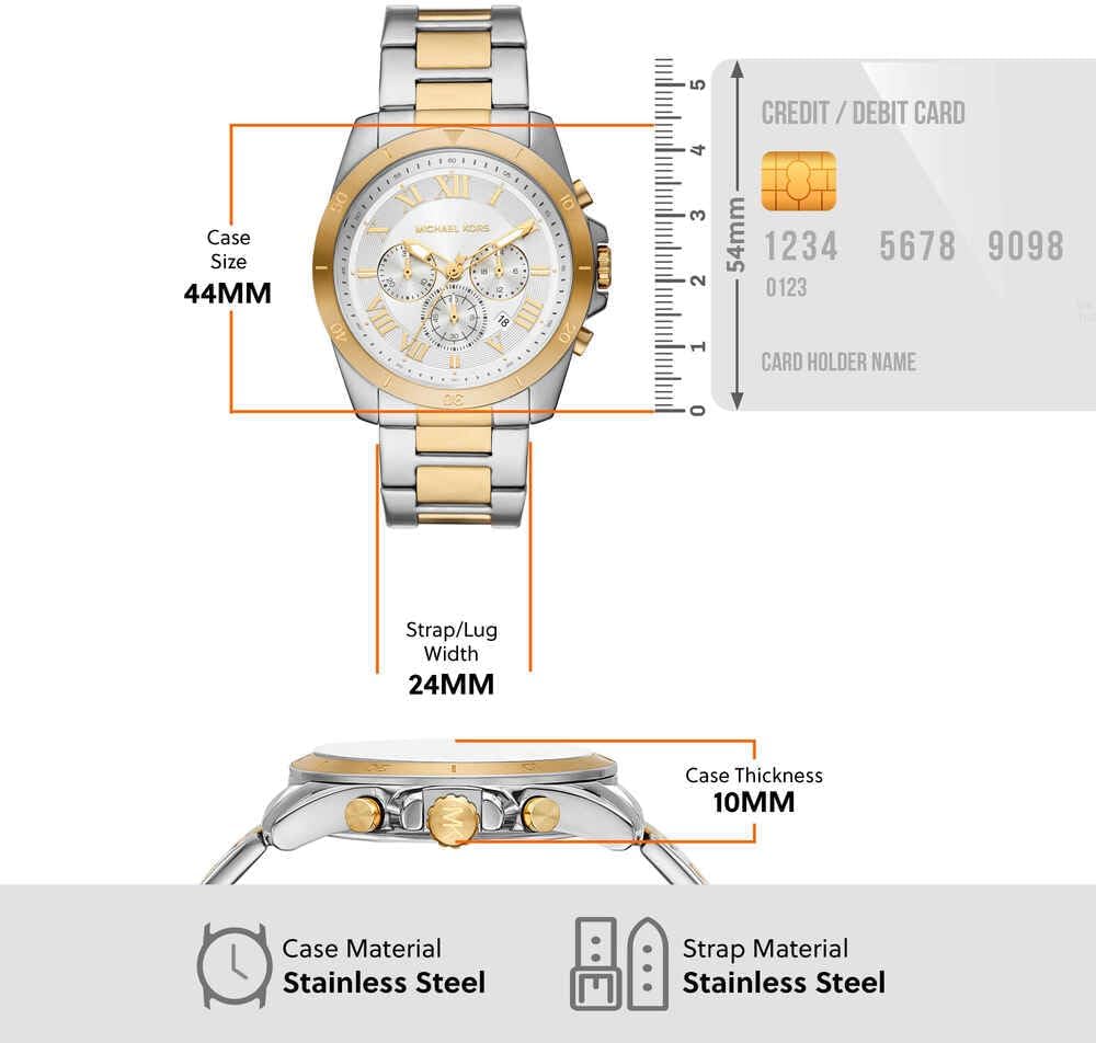 Thumbnail 6 de Michael Kors Montre Alek pour Homme : chronographe quartz et bracelet en acier inoxydable