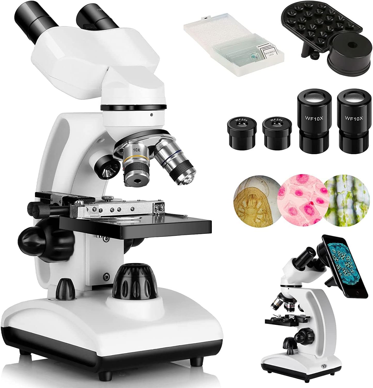 Detalle de Cowiewie Microscopio Binoculare 40X-1000X