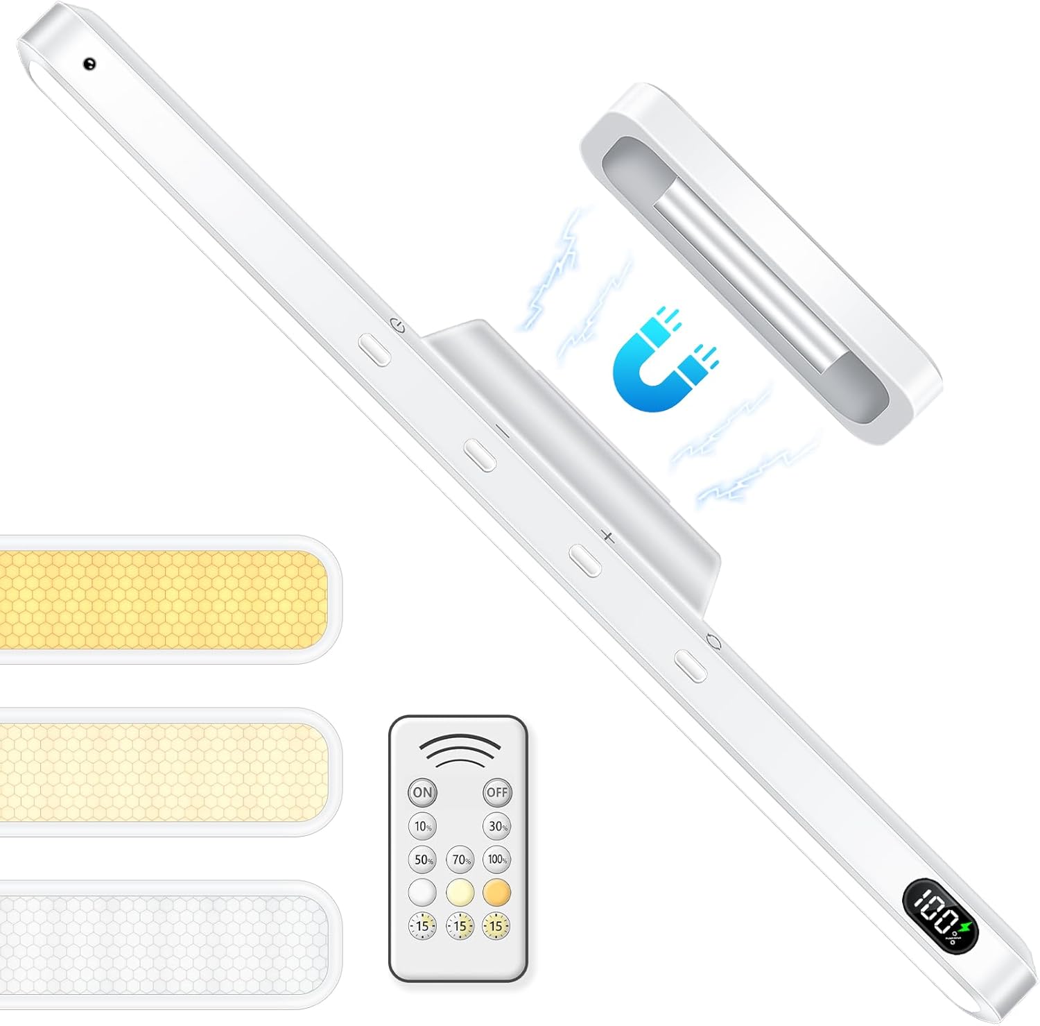 Thumbnail 6 de WILLED 5W Schrankbeleuchtung mit Bewegungsmelder, LED Unterbauleuchte mit Fernbedienung – 3 Farbtemperaturen & Akku