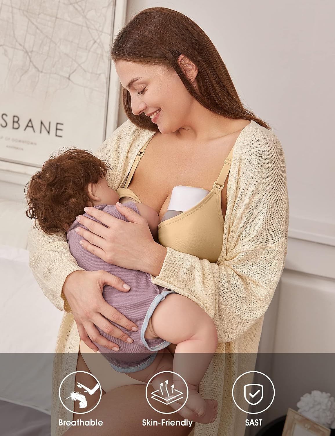 Thumbnail 2 de HOFISH 3PACK Full Bust Seamless Nursing Bralette