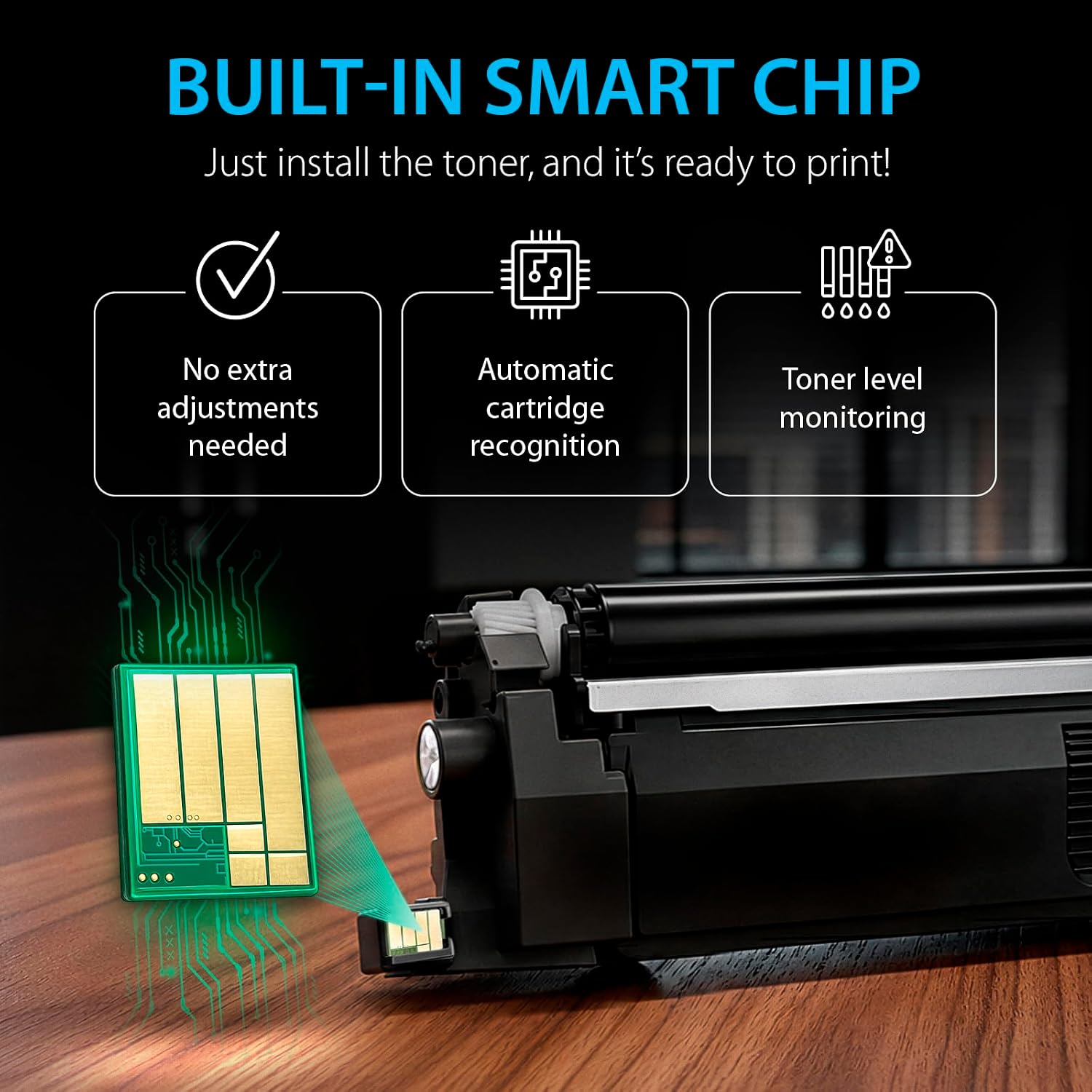 Detalle 2 de Smart Ink TN229XL 4Pack Compatible Toner Cartridges with Built-In Chips