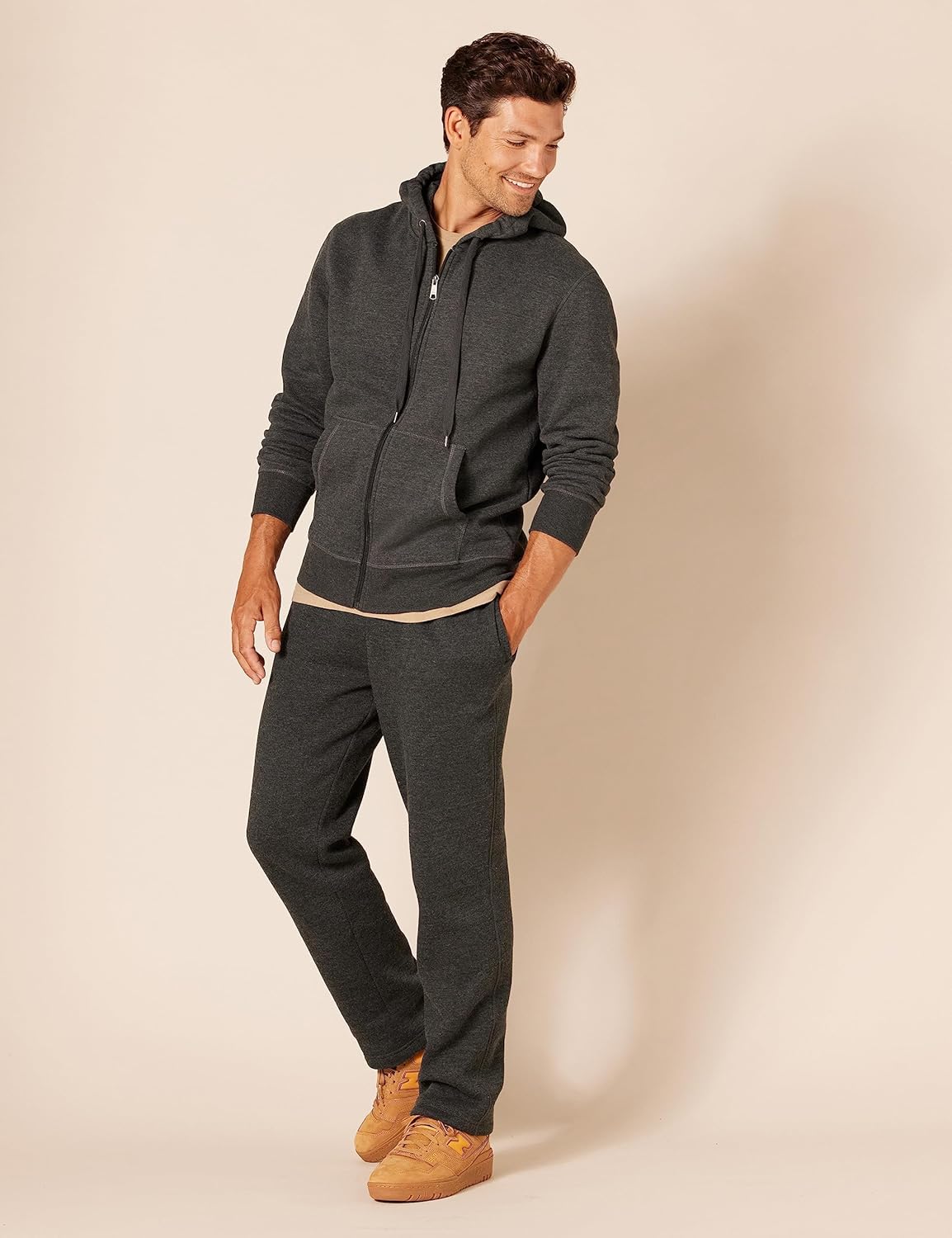 Thumbnail 3 de Herren Fleece-Kapuzenpulli mit durchgehendem Reißverschluss von Amazon Essentials (Big & Tall)