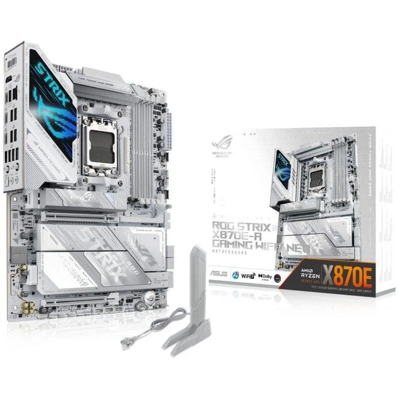 Detalle de ASUS ROG Strix X870E-A Gaming WiFi7 Neo para AM5: potencia y conectividad avanzada