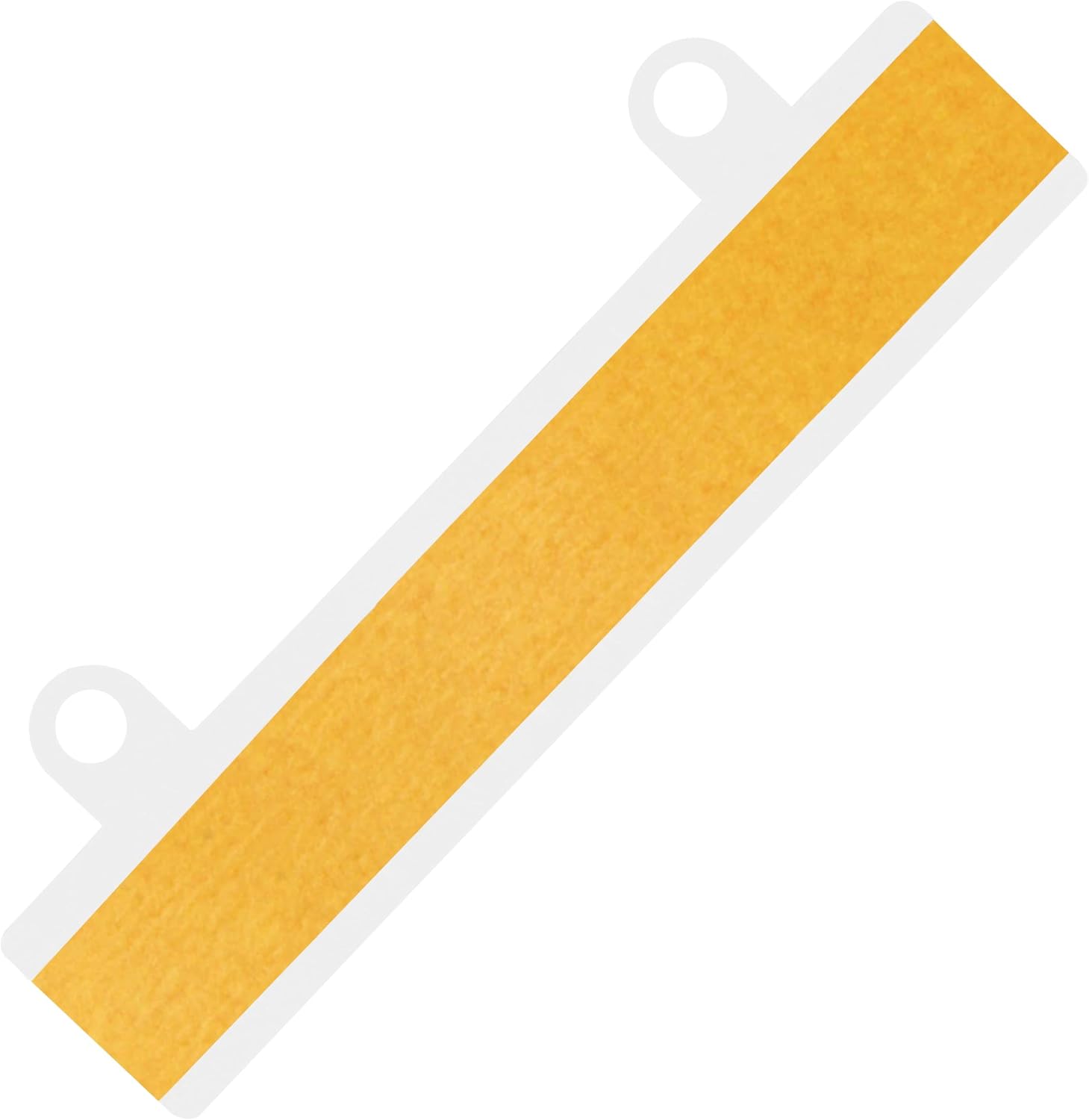 Bandes d'agrafage à coller transparentes – Dispositif de classement autocollant (122 x 25 mm, 100 pièces)