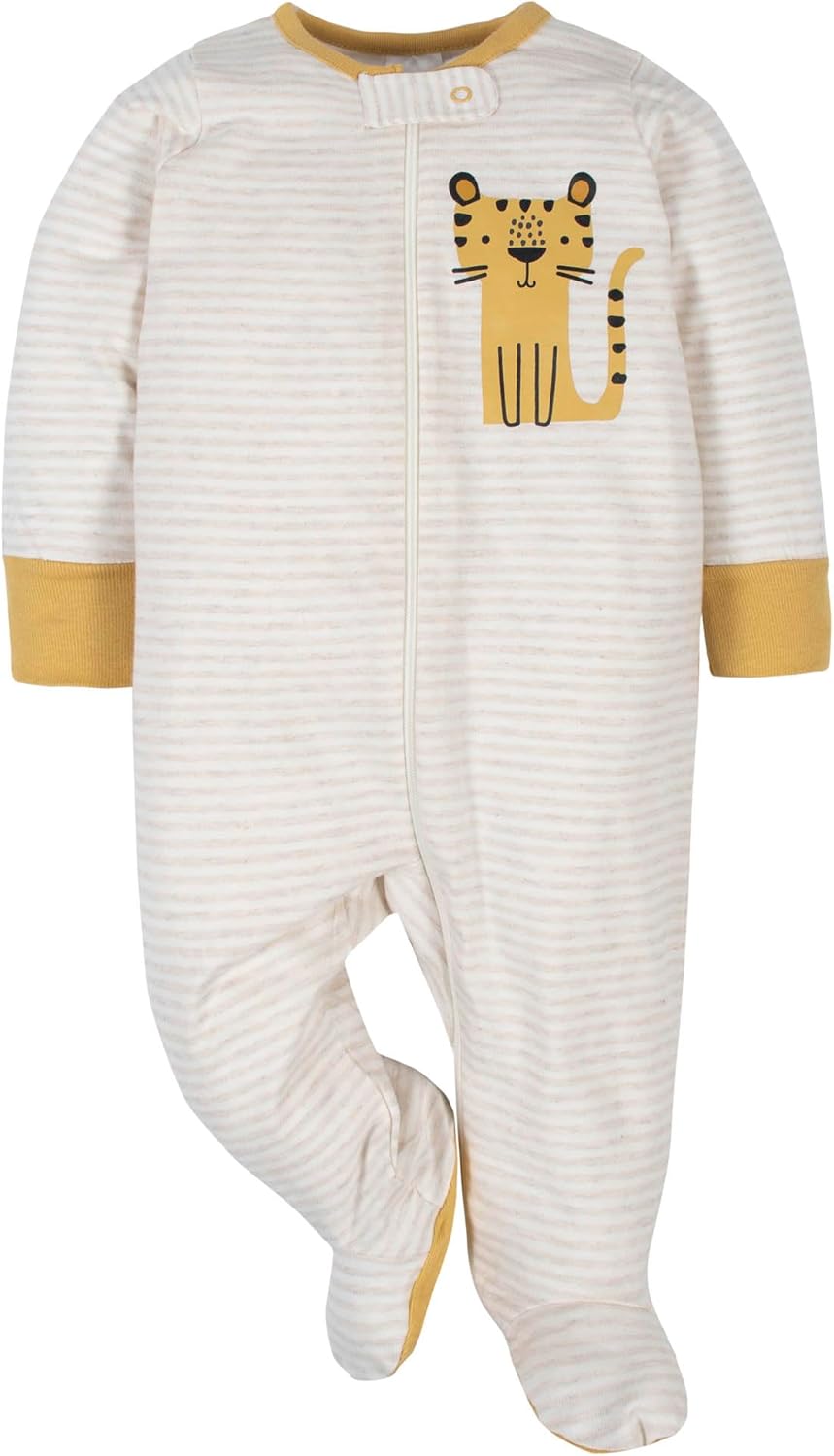 Detalle de Gerber 4 Pack Sleep 'N Play Footie – Dormeuses pour bébés et tout-petits (4 modèles)