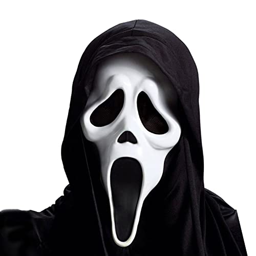Thumbnail 9 de Fun World Ghost Face Style Adult Costume Set with Black Hooded Robe and Mask