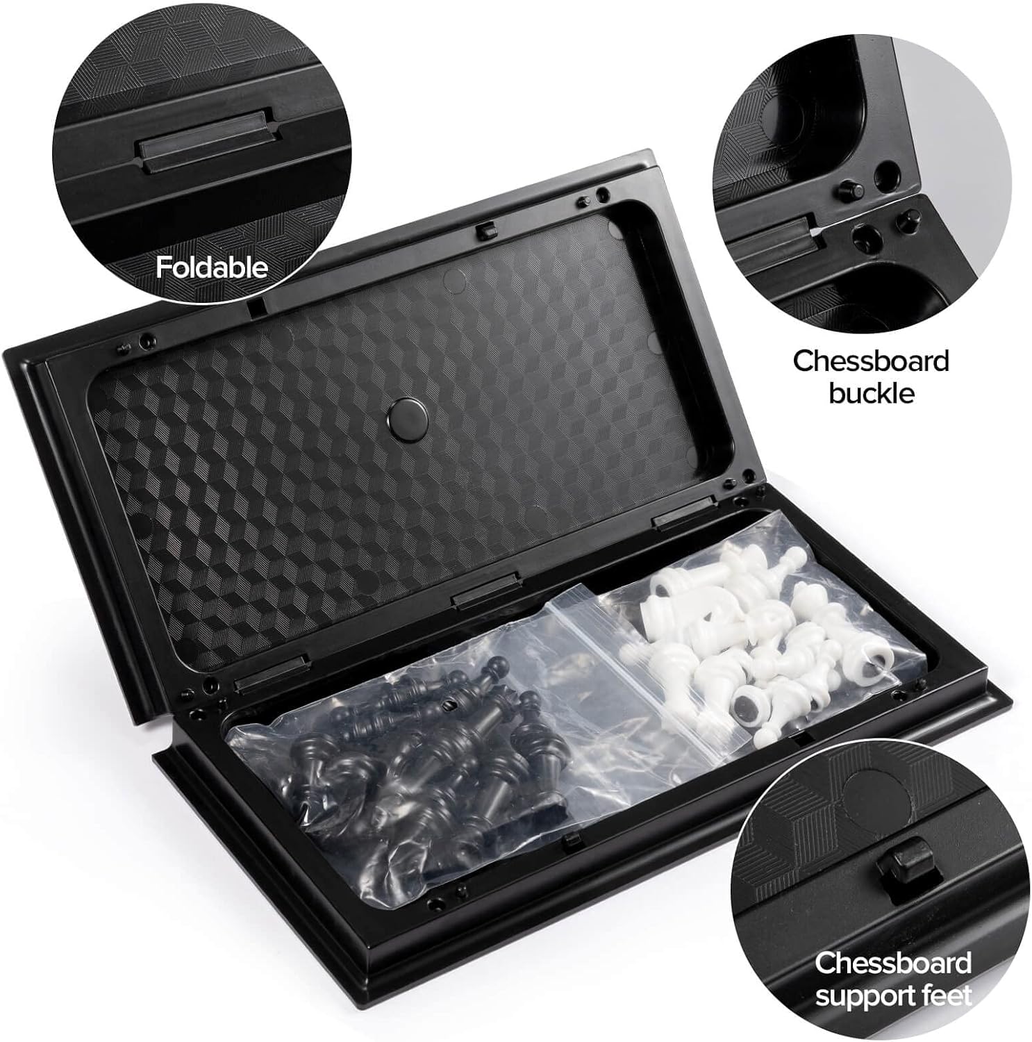 Thumbnail 1 de Magnetic Travel Chess Set 9.5 Inch ♟