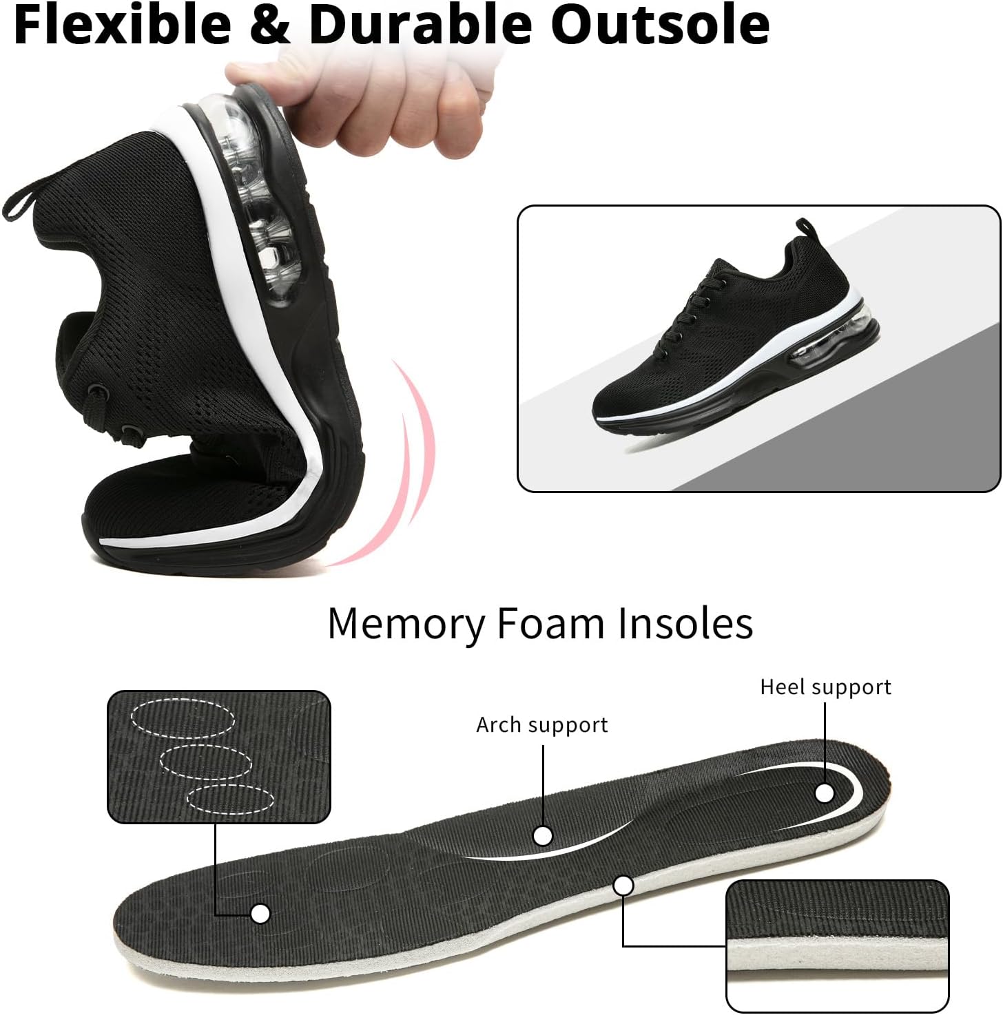 Thumbnail 5 de Womens Trainers Breathable Running Shoes