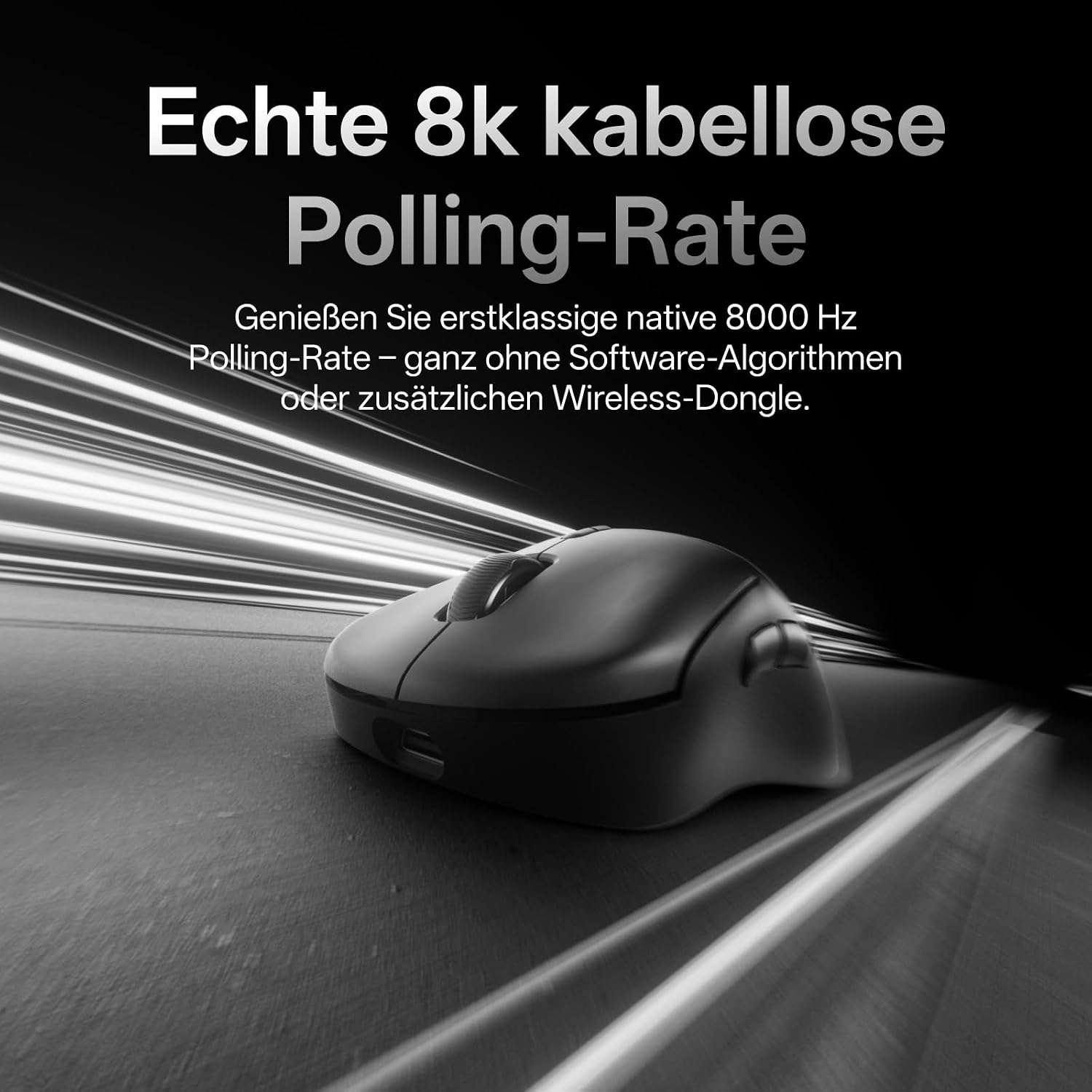 Detalle 2 de Rapoo VT3 MAX Gen-2 Gaming Maus Kabellose – Ultralight 53 g, 10 Tasten, 8K Wireless-Polling