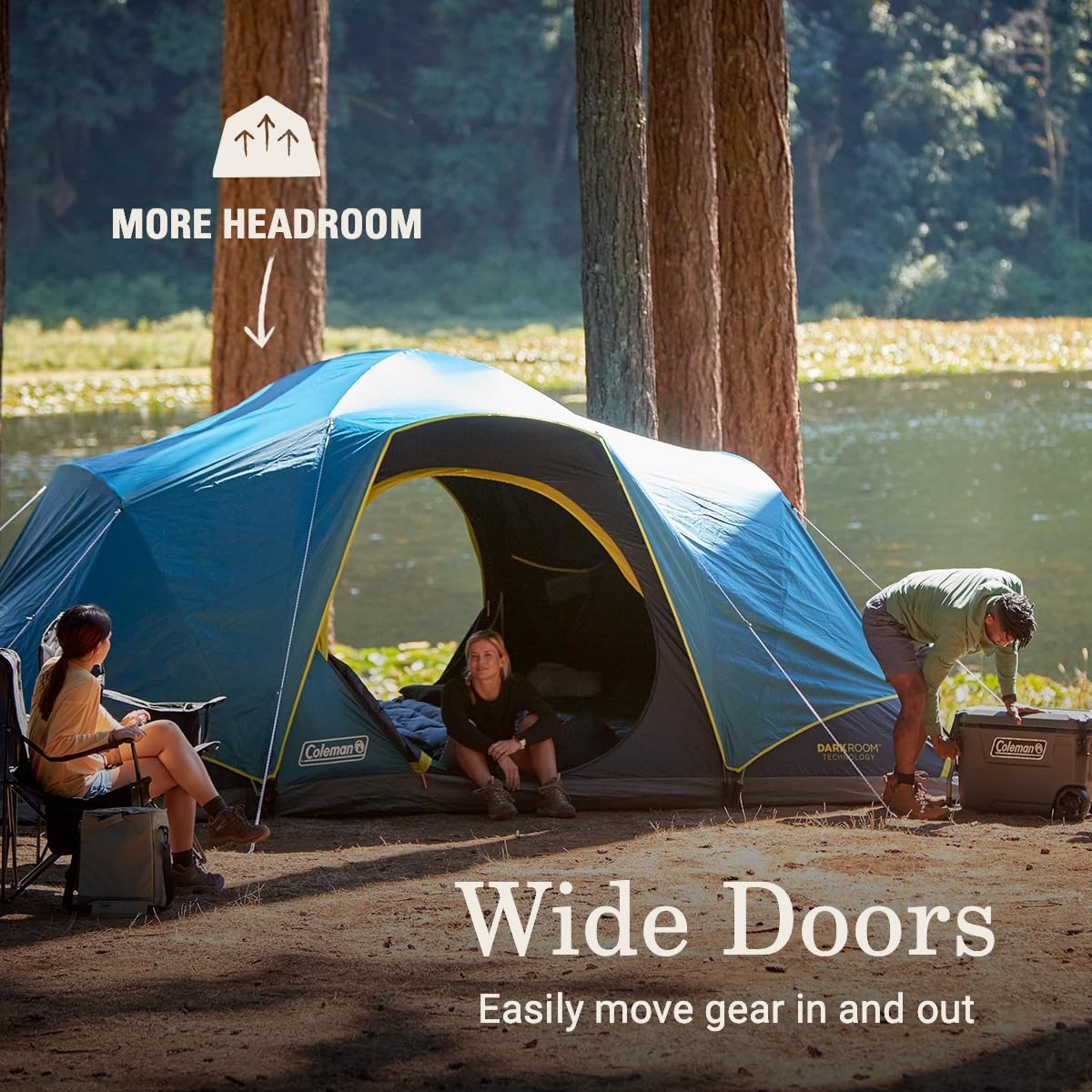 Thumbnail 5 de Coleman Skydome Dark Room Tent 4/6/8/10 Person — 5-Minute Setup, 90% Sunlight Blocking