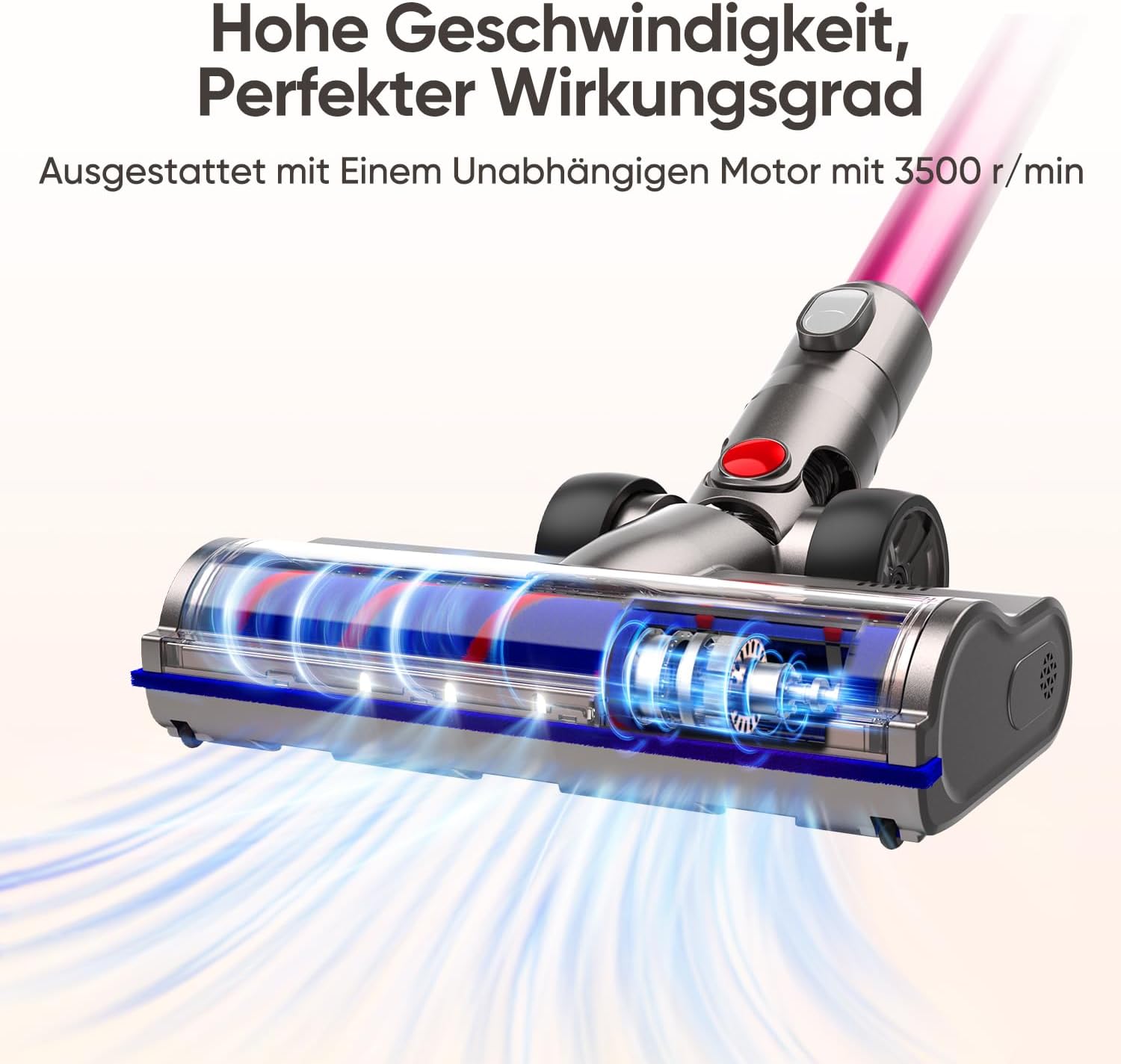 Thumbnail 2 de FLYLINKTECH Motorbar Bodenbürste als Ersatz für Dyson V6 (DC58/59/61/62/72/74) mit 4-LED und flexibler Rotation
