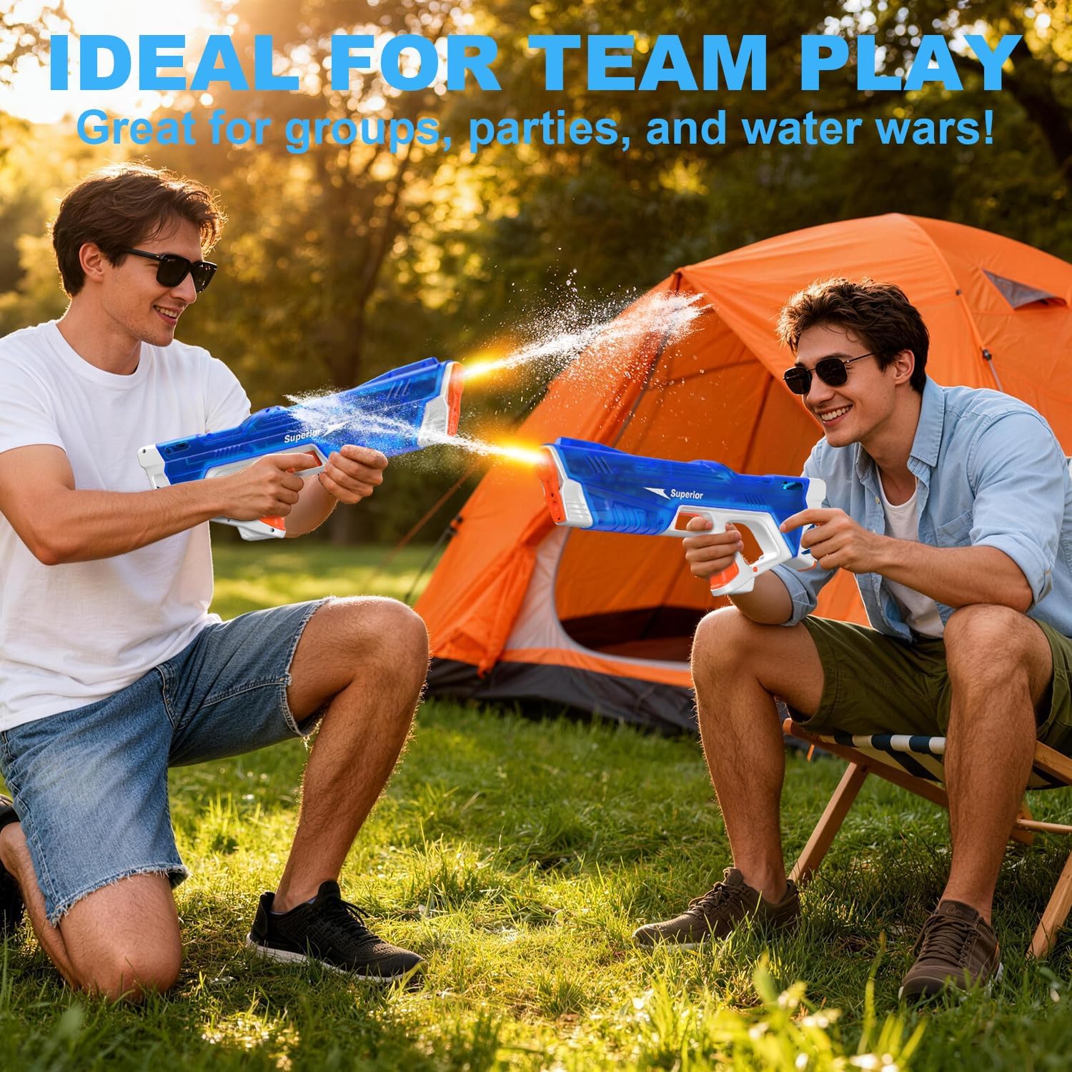 Thumbnail 6 de Electric Water Gun for Kids with LED Muzzle – 8–10m Range, USB Rechargeable