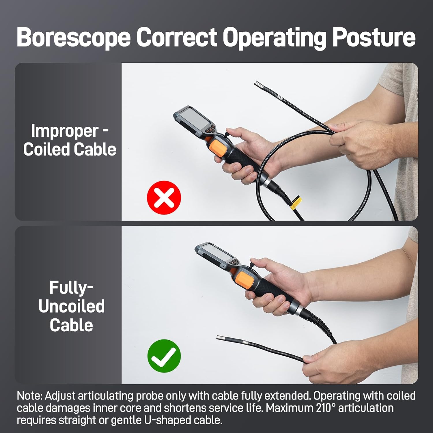 Thumbnail 6 de Teslong Two-Way Articulating Borescope 5FT