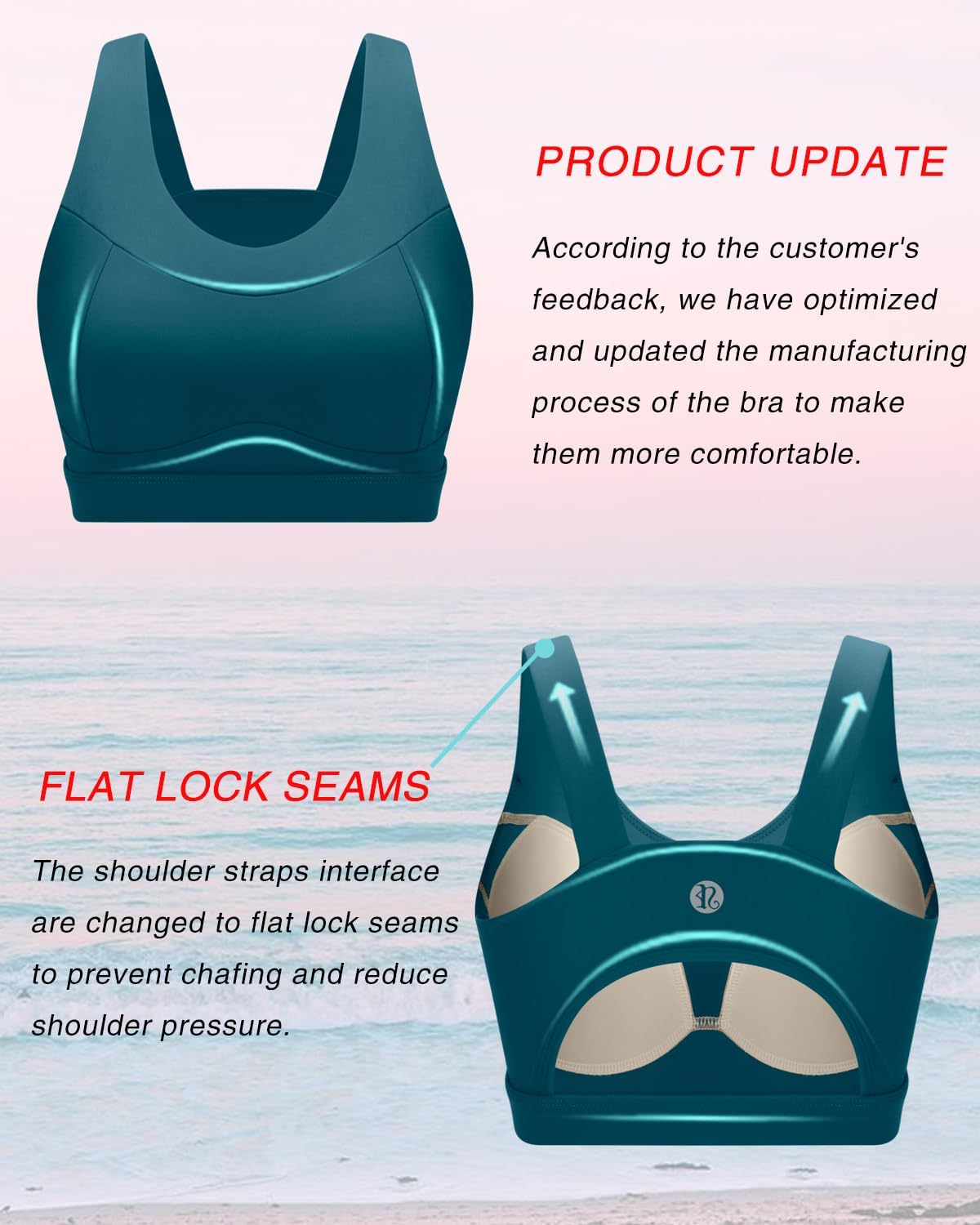 Detalle 2 de RUNNING GIRL High Impact Racerback Sports Bra
