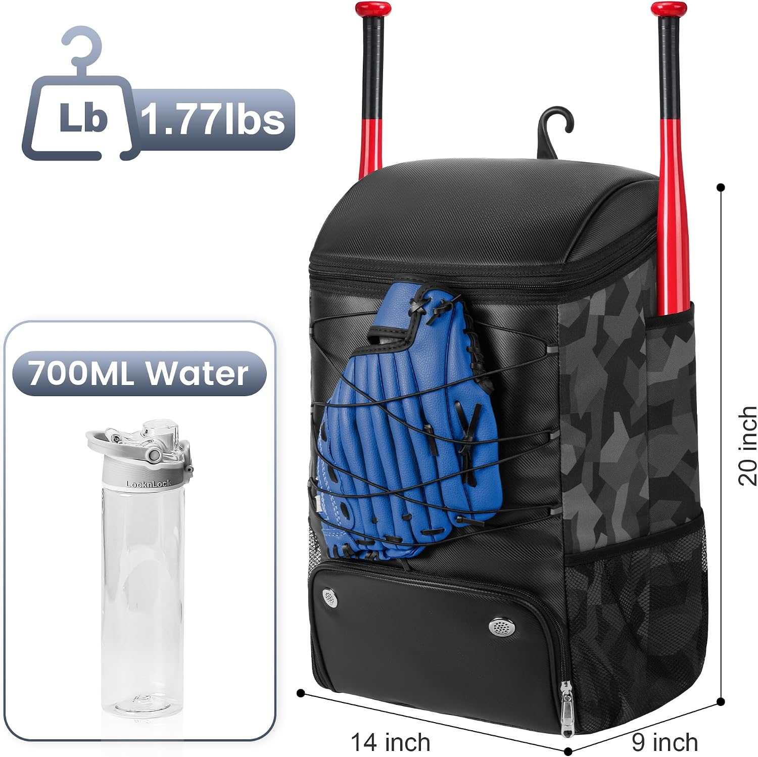 Thumbnail 2 de BIAOTN Softball Bag 43L backpack