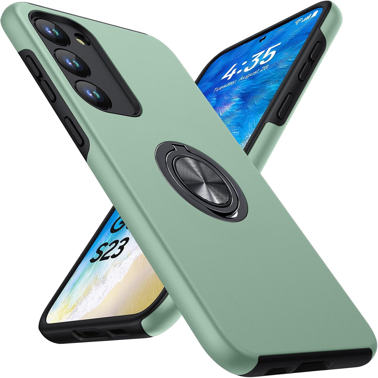 Detalle de KOVASIA Galaxy S23 Hülle mit 360° Ständer