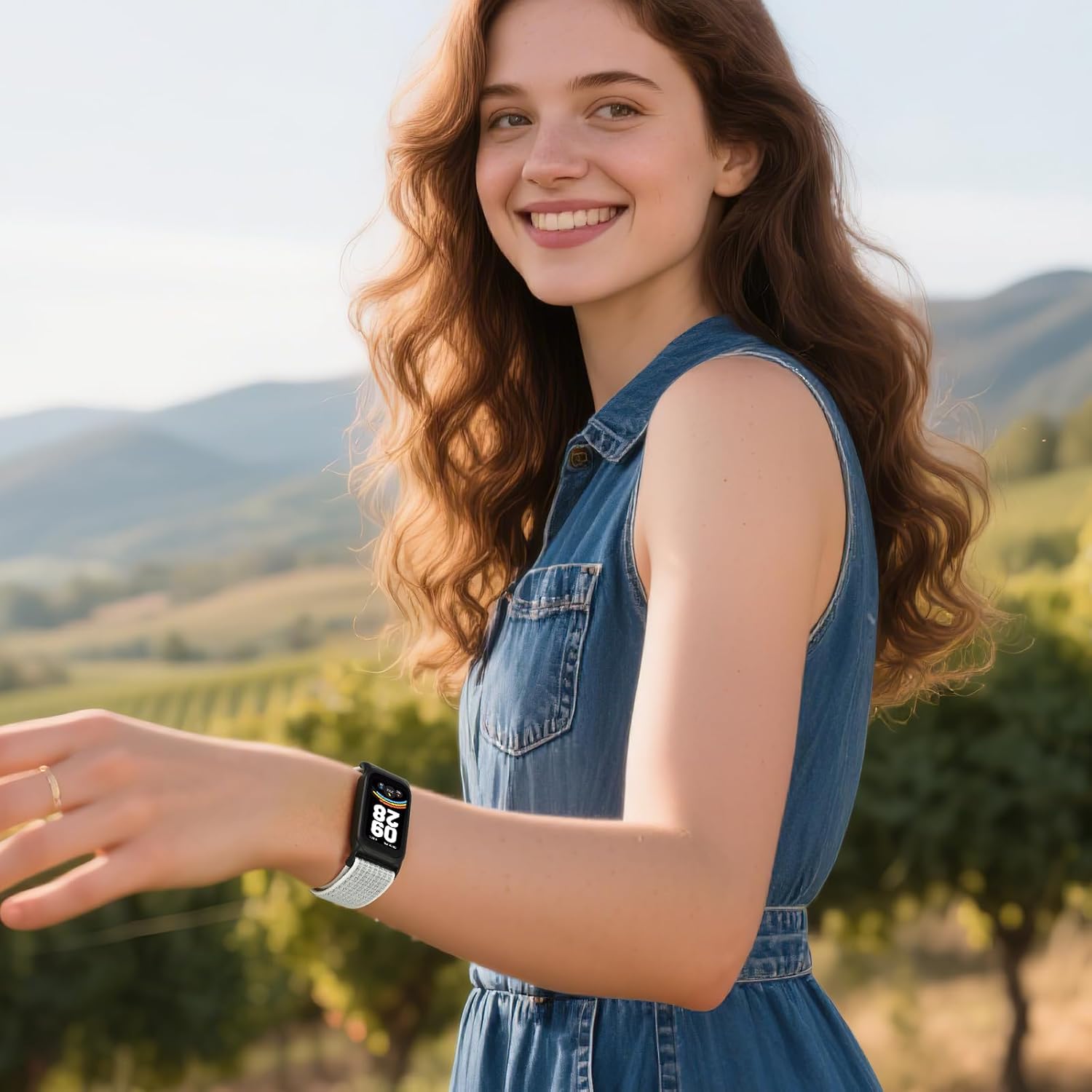 Detalle 2 de Huamanlou Nylon Sport-Armband für 140 bis 225 mm