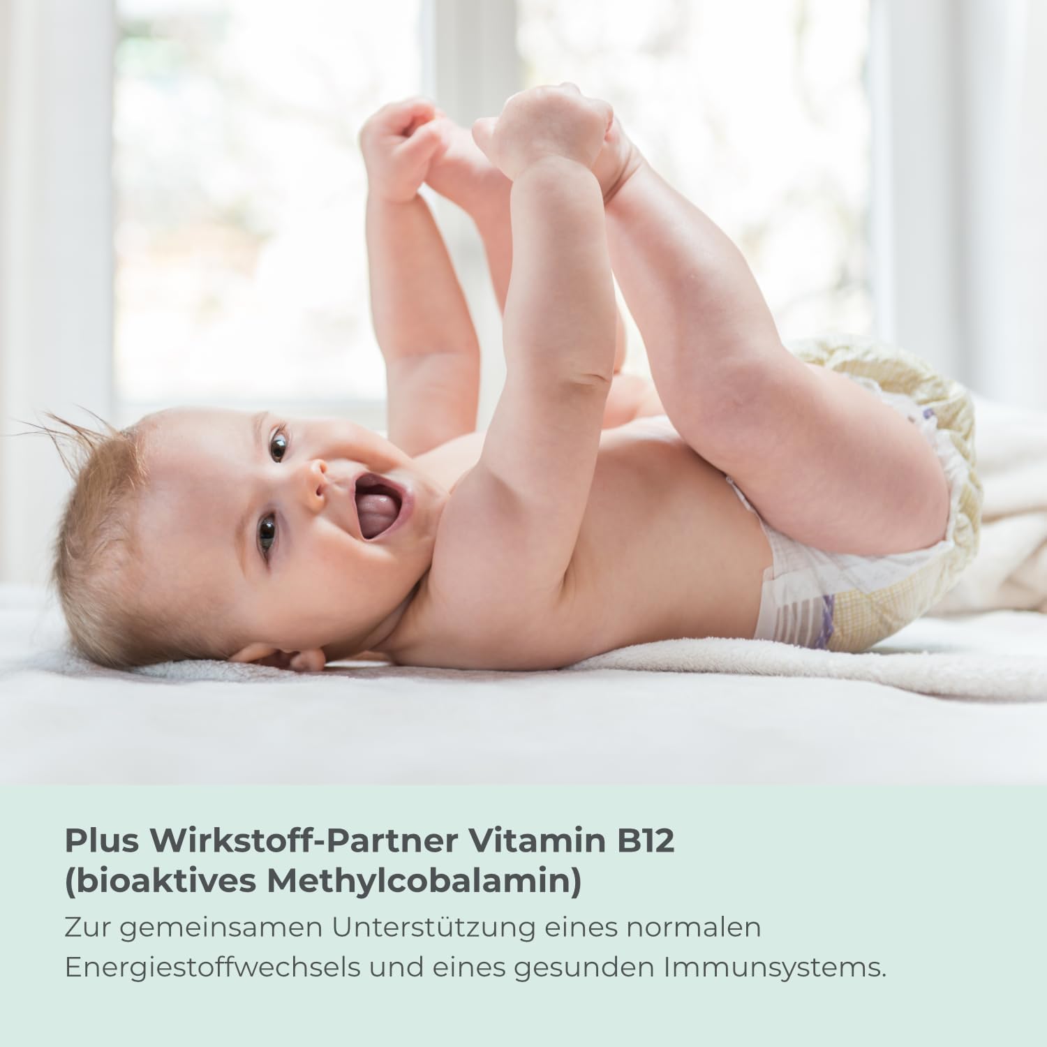 Thumbnail 2 de Folsäure-Tabletten (800 μg Folat + 25 μg Vitamin B12) mit 5-MTHF – 180 vegane Tabletten im 6-Monatsvorrat