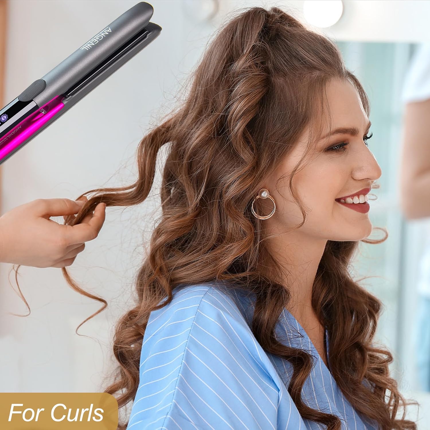 Detalle 2 de ANGENIL Titanium Hair Straighteners 2-in-1 15s