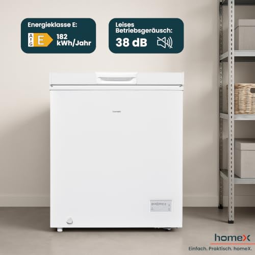 Thumbnail 6 de homeX FT1421-W Gefriertruhe, 142 Liter, 4-Sterne-Gefrieren und Schnellgefrierfunktion