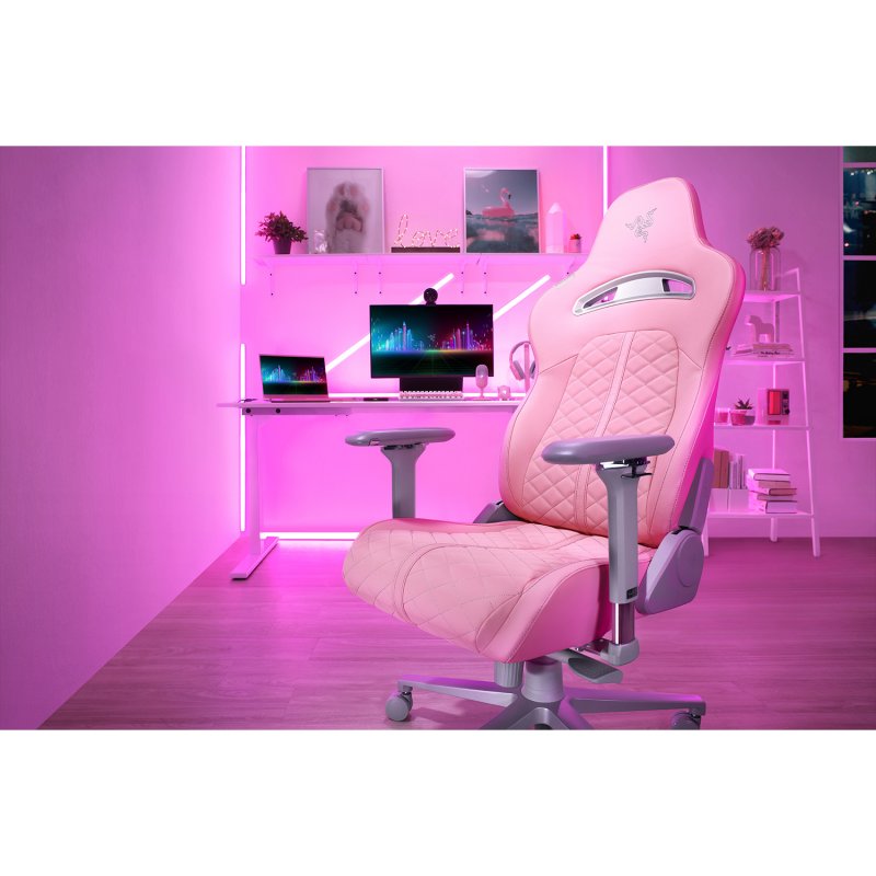 Thumbnail 2 de Razer Enki Quartz 🦄 Silla Gaming Rosa