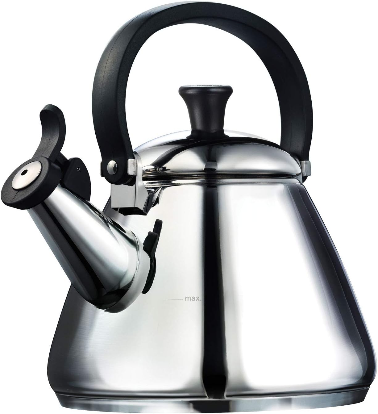 Thumbnail 3 de Le Creuset Kone Stove-Top Kettle with Whistle (1.6 L, Black Onyx)