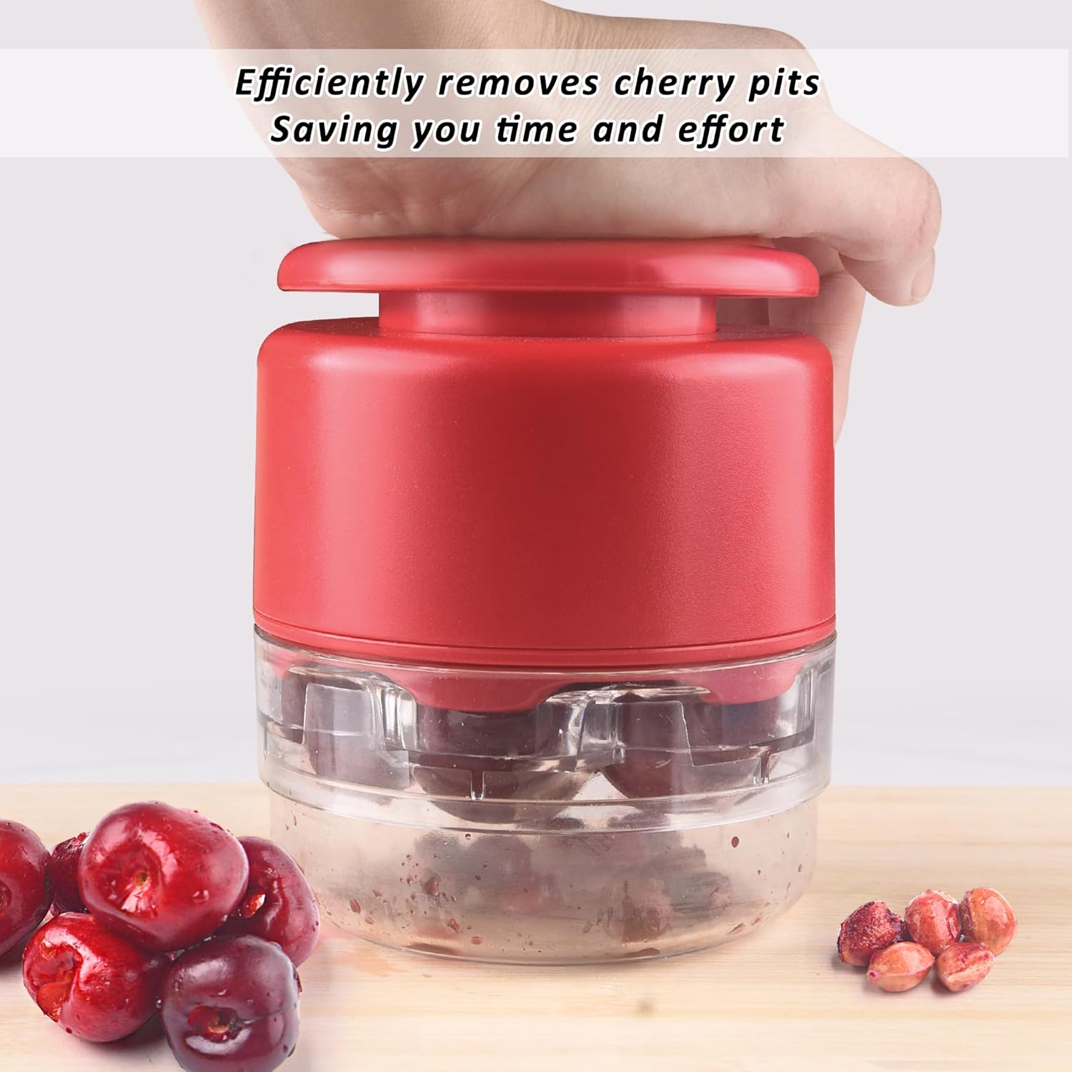 Detalle de UCMORX Cherry Pitter Multi 7-IN-1: Stainless Steel, 7-Cherry Inline Pitting Tool
