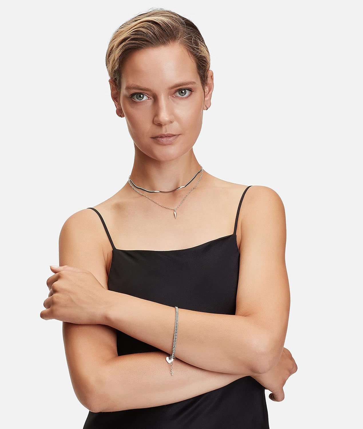 Thumbnail 2 de LIEBESKIND BERLIN Damen Schmuck: Kette & Ohrringe aus Edelstahl mit Pendulum Anhänger