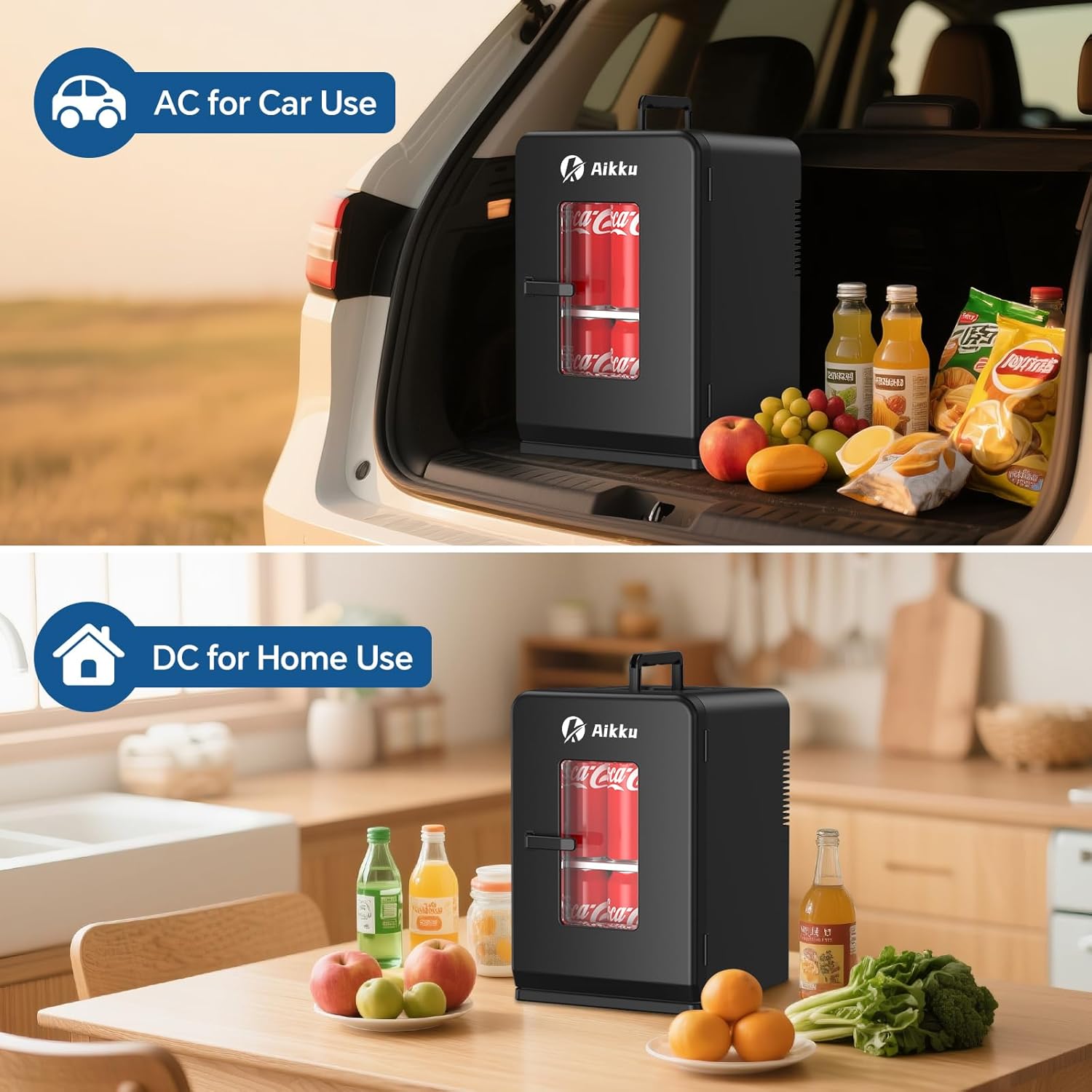 Thumbnail 6 de AIKKU Mini Kühlschrank 2 in 1 15 L